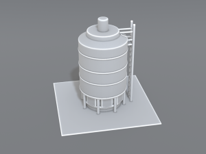 industrial tank 3D-printmodel