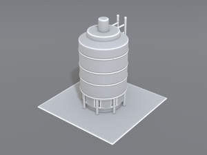 industrial tank 3D-printmodel