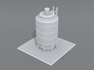 tanque industrial Modelo de Impressão 3D