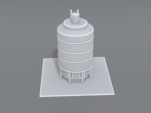 industrial tank 3D-printmodel