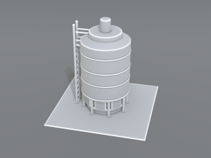 industrial tank 3D-printmodel