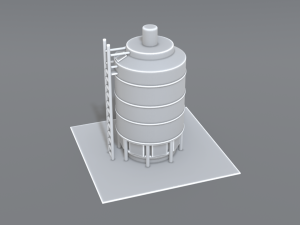industrial tank 3D-printmodel