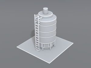 industrial tank 3D-printmodel