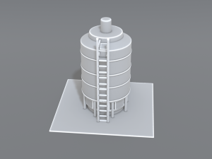 industrial tank 3D-printmodel