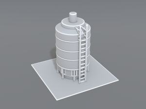 industrial tank 3D-printmodel