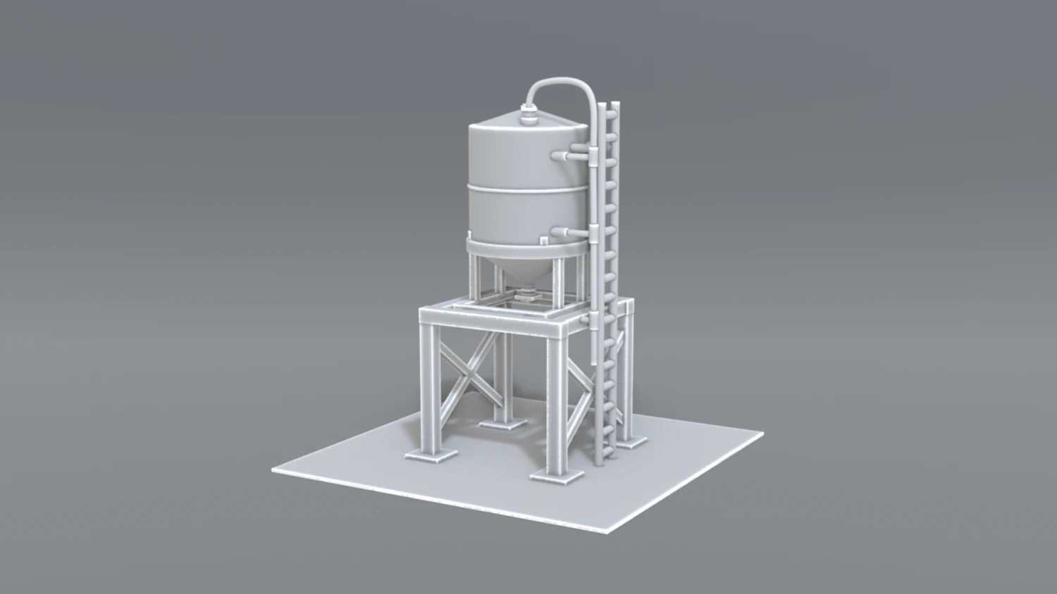 industrial tank 3D Print Model .c4d .max .obj .3ds .fbx .stl .blend