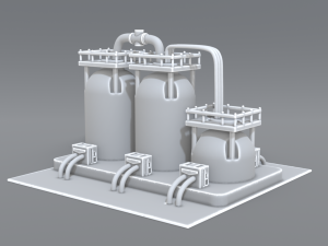 industrial tank 3D 프린트 모델