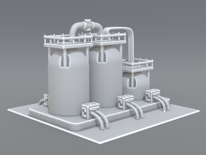 industrial tank 3D 프린트 모델