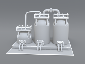 industrial tank 3D 프린트 모델