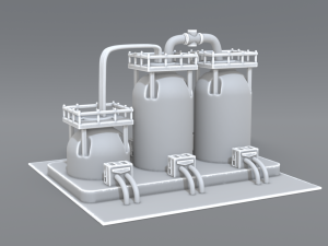industrial tank 3D 프린트 모델