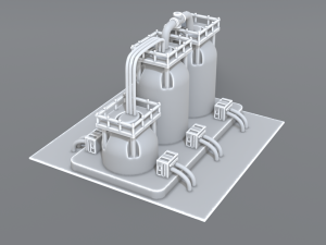 industrial tank 3D 프린트 모델