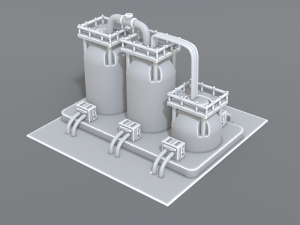 industrial tank 3D 프린트 모델