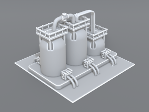 industrial tank 3D 프린트 모델