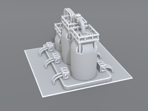 industrial tank 3D 프린트 모델