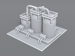 industrial tank 3D 프린트 모델