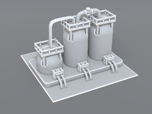 industrial tank 3D 프린트 모델