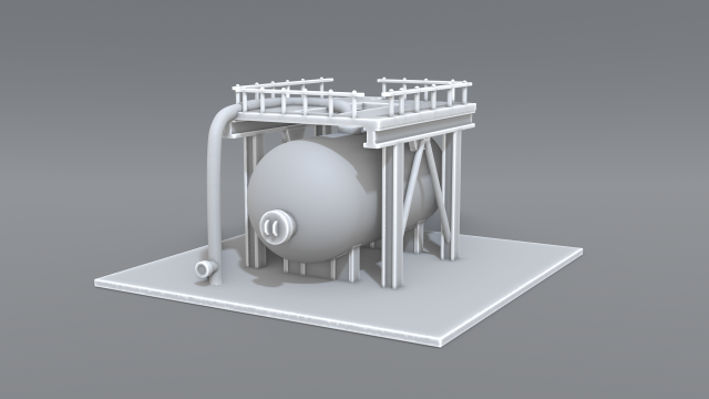 industrial tank Modelo de Impressão 3D .c4d .max .obj .3ds .fbx .stl .blend 