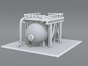 tanque industrial Modelo de impresión 3D