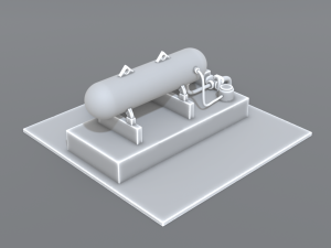 industrial tank 3D प्रिंट मॉडल