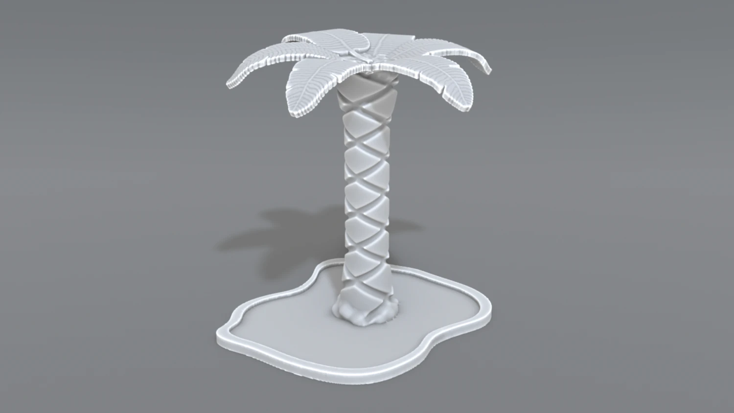 palm tree 3D Print Model .c4d .max .obj .3ds .fbx .stl .blend 