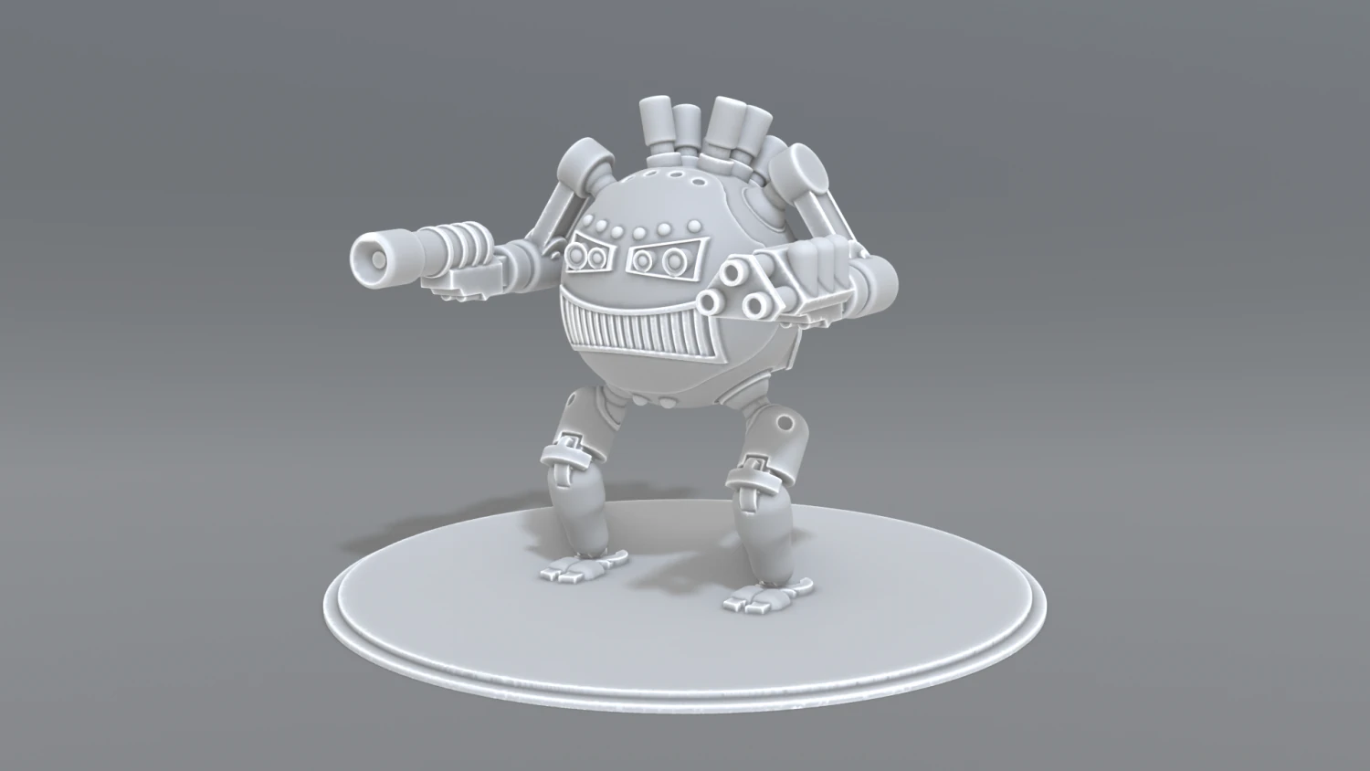 robot ball 3D Print Model .c4d .max .obj .3ds .fbx .stl .blend 
