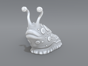 cartoon slug 3D Print Model