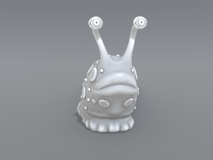 cartoon slug Model Cetak 3D