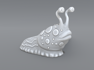cartoon slug Model Cetak 3D