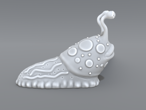 cartoon slug Model Cetak 3D