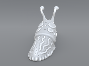cartoon slug Model Cetak 3D