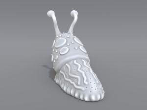 cartoon slug Model Cetak 3D