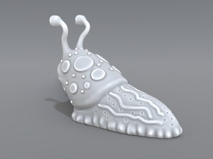 cartoon slug Model Cetak 3D