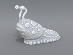 cartoon slug Model Cetak 3D