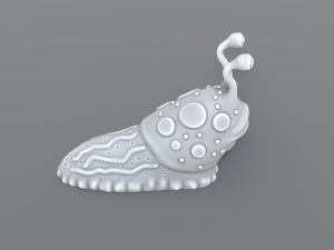 cartoon slug Model Cetak 3D