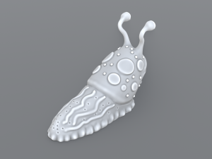 cartoon slug Model Cetak 3D