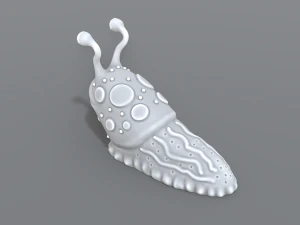 cartoon slug 3D Print Model