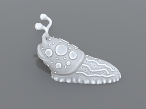 cartoon slug Model Cetak 3D