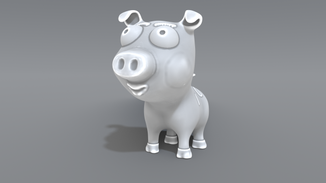 cartoon piggy Modelo de Impressão 3D .c4d .max .obj .3ds .fbx .stl .blend 