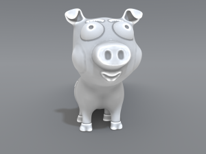 cartoon piggy Modelo de Impressão 3D