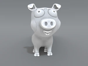 cartoon piggy 3D Print Model