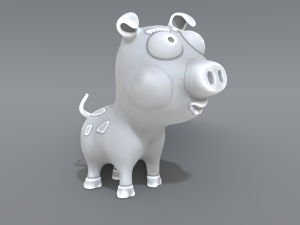 cartoon piggy Modelo de Impressão 3D