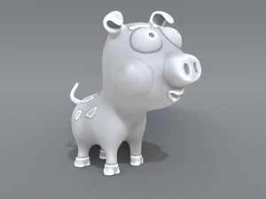 cartoon piggy 3D Print Model
