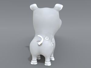 cartoon piggy Modelo de Impressão 3D