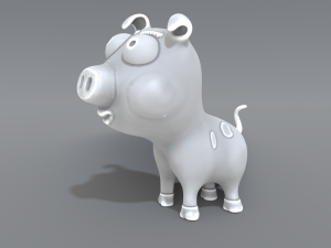 cartoon piggy Modelo de Impressão 3D