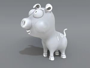 cartoon piggy 3D Print Model