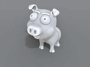 cartoon piggy 3D Print Model