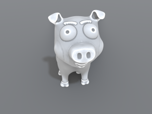 cartoon piggy Modelo de Impressão 3D