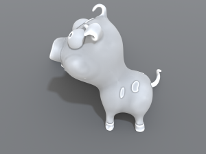 cartoon piggy Modelo de Impressão 3D