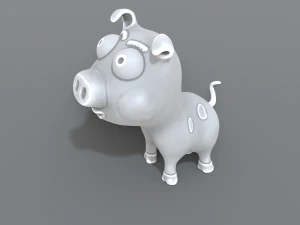 cartoon piggy 3D Print Model
