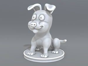 cartoon dog 3D Print Model